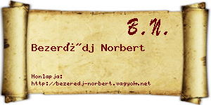 Bezerédj Norbert névjegykártya